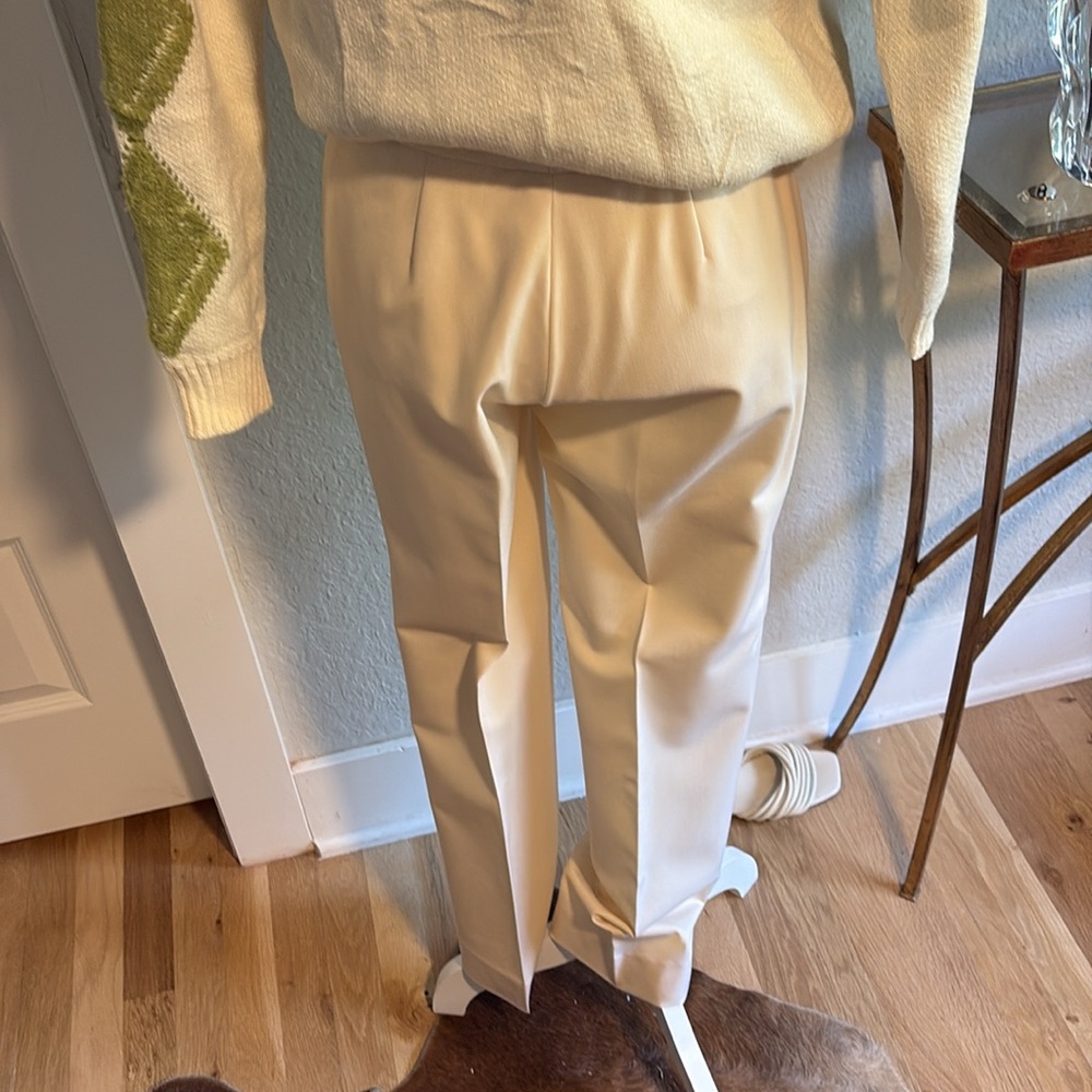 Winter White Basic Wool Pant. - image 3